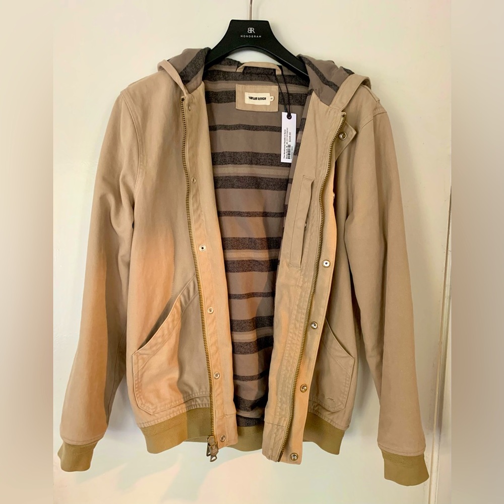 Taylor Stitch - Boss Duck Workhorse Hoodie in Sand (Medium size 40)